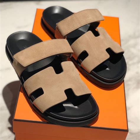 hermes heren slippers|hermes men's sandals street style.